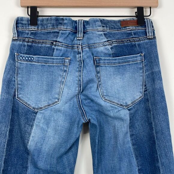 Blank NYC Multi-Toned Jeans Size 28 Raw Step Hem Mid-rise Panelled - Picture 6 of 9